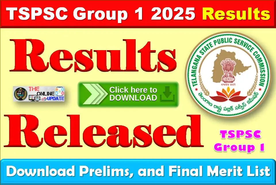 TSPSC Group 1 2025 Results Released: Download Prelims, Mains, and Final Merit List