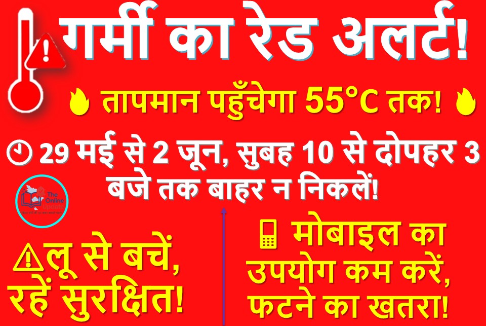 भीषण गर्मी का अलर्ट: 29 मई से 2 जून तक लू से रहें सतर्क, जानें बचाव के जरूरी उपाय!