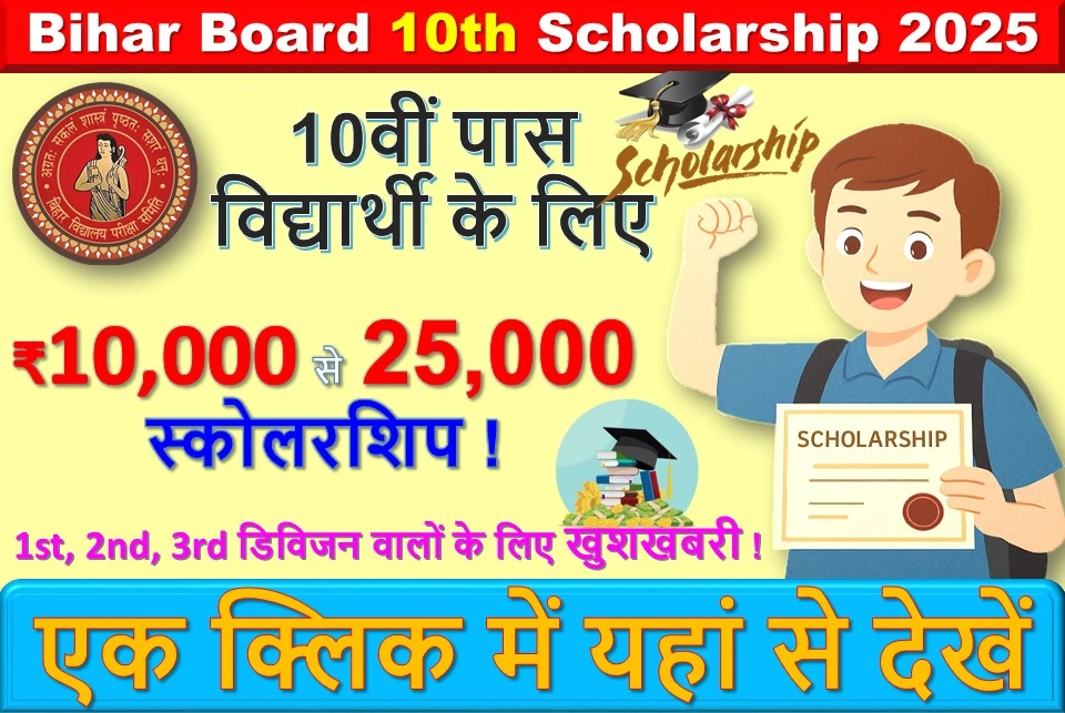 बिहार बोर्ड मैट्रिक स्कॉलरशिप 2025 ?